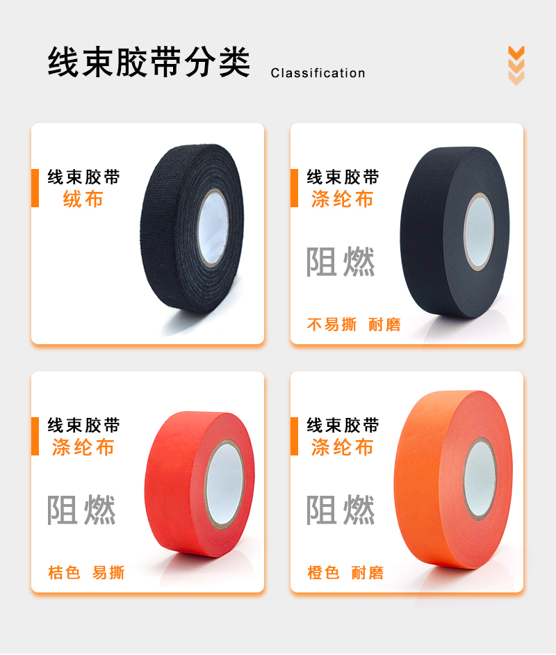 绒布线束胶带